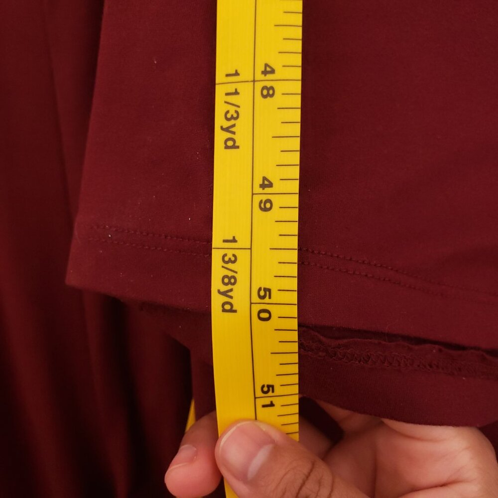 Woman Burgundy Stretchy Cute Tube Top Jumpsuit - Picture 5 of 8